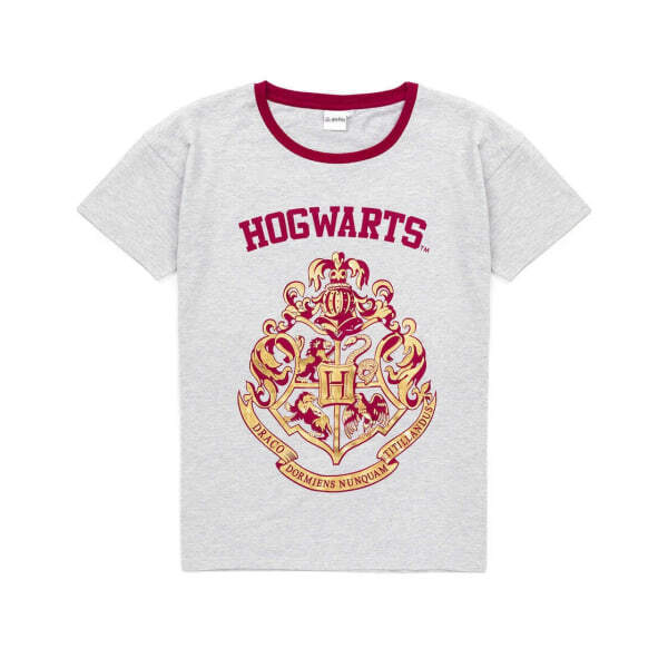 Harry Potter Womens Hogwarts Crest Short Pyjama Set (XS) GOODS Superdrug   