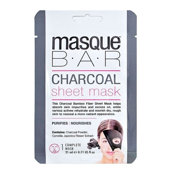 Masque Bar charcoal sheet mask (British brand)