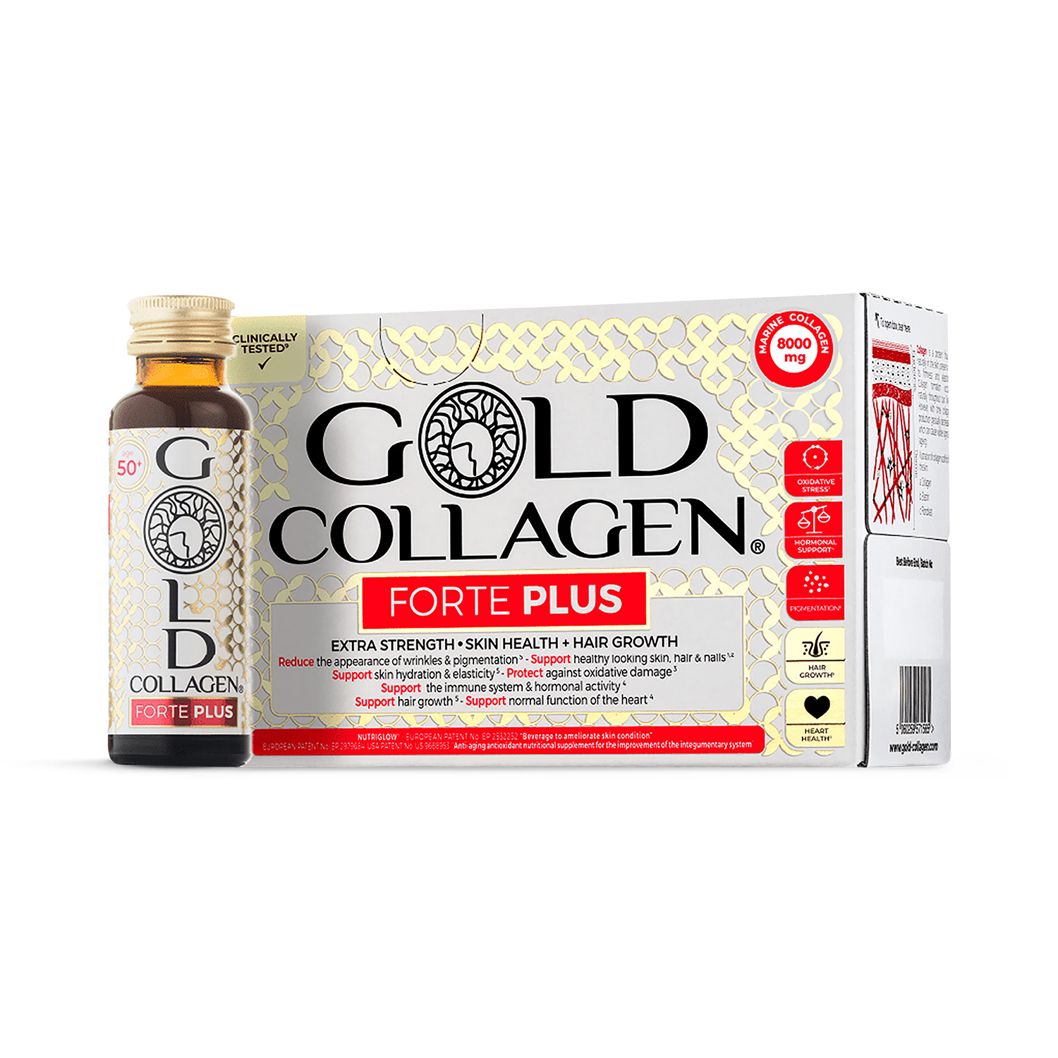 Gold Collagen Forte Plus supplement 10x50ml, UK version