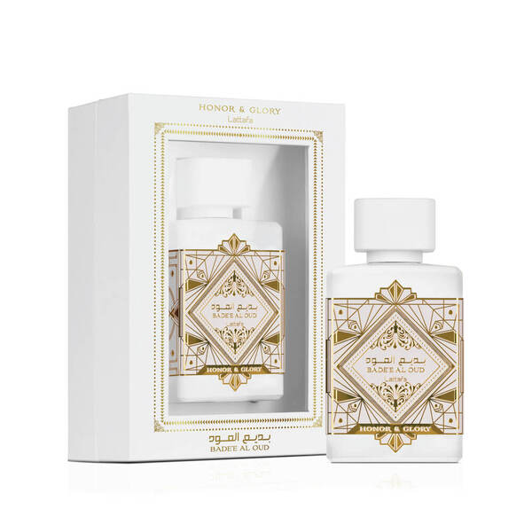 Lattafa Badee Al Oud perfume bottle 100ml, UK version