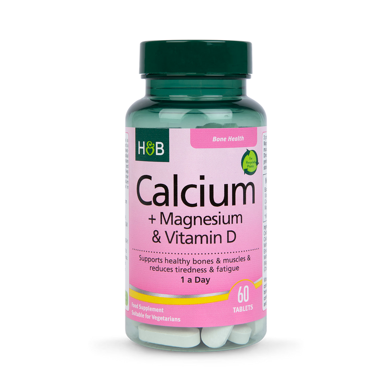 Holland & Barrett Bone Calcium Vitamin D Tablets 60 Count, UK version