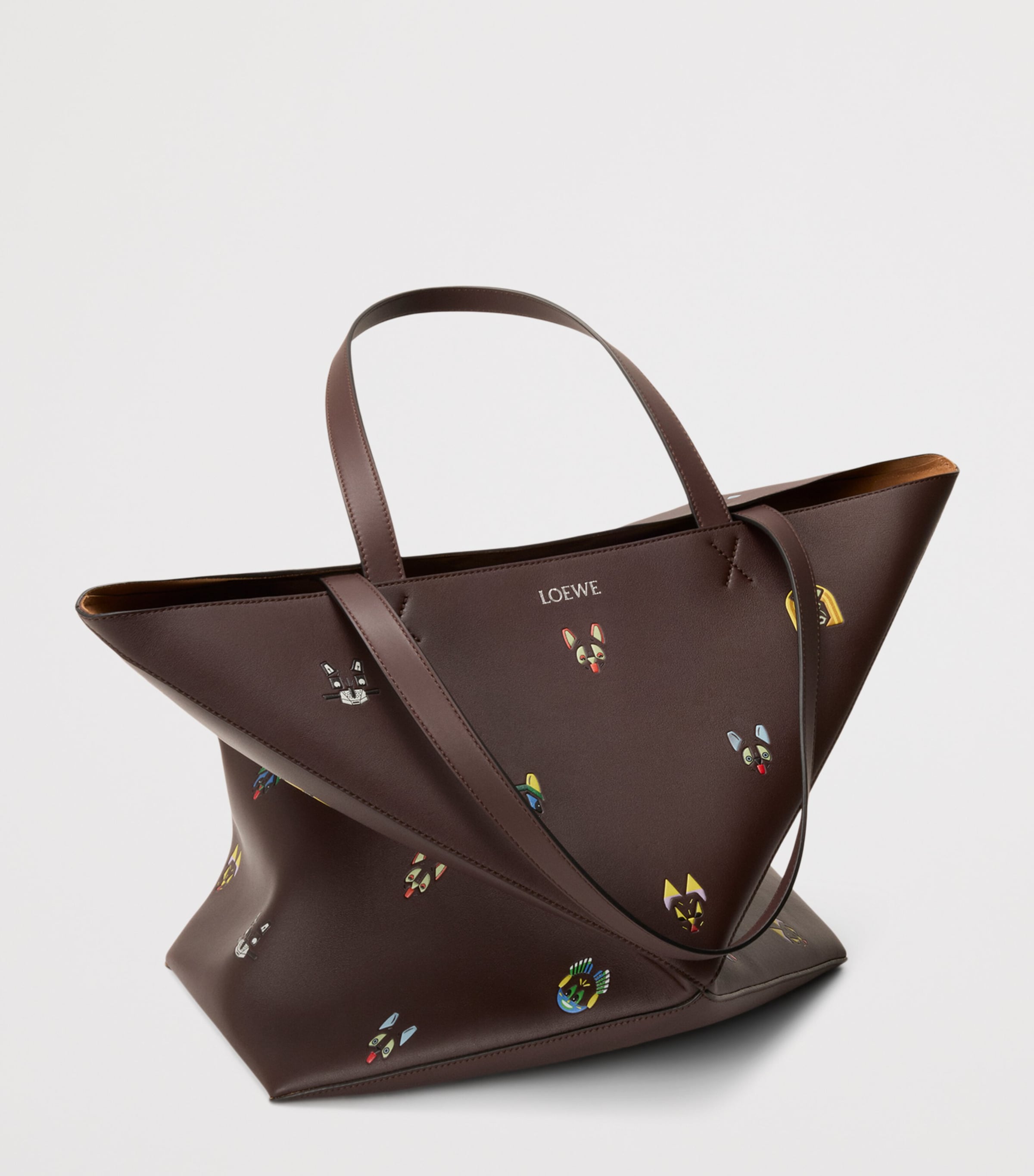 LOEWE Louis Wain XL calfskin puzzle fold tote bag (British brand)