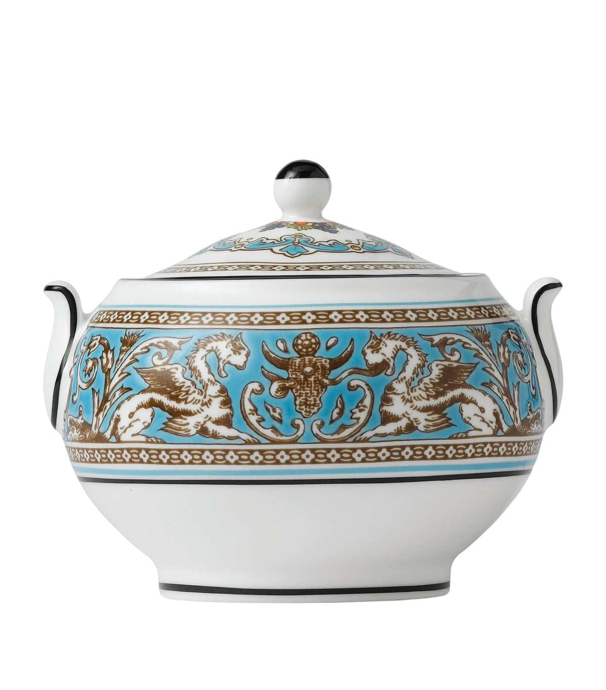 Wedgwood Florentine Turquoise sugar box (British brand)