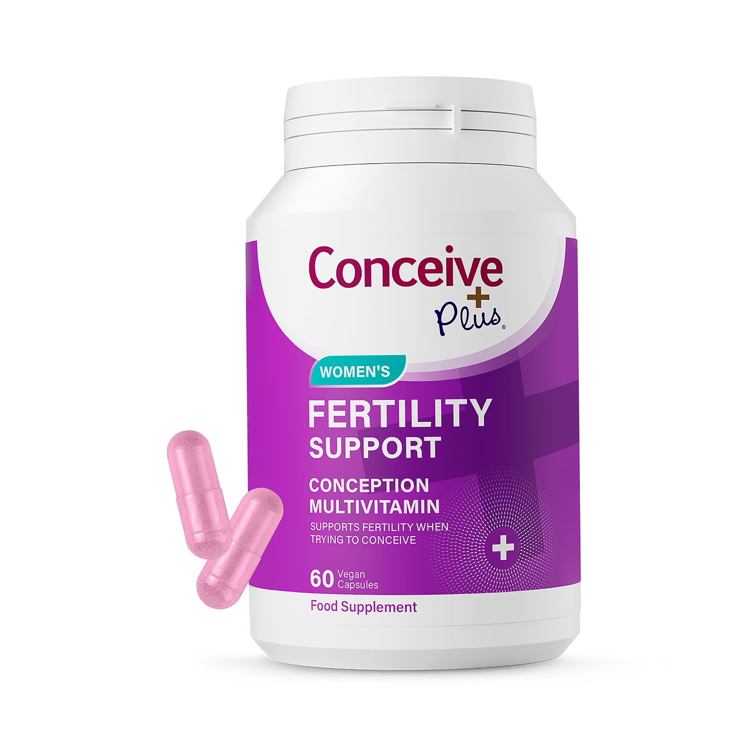 Conceive Plus women's fertility supplement 60 capsules, imported from the UK