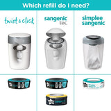 Tommee Tippee Twist and Click Advanced Nappy Disposal Bin GOODS Superdrug   