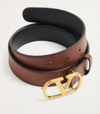 Valentino Garavani VLogo Signature leather belt 3cm, imported from the UK