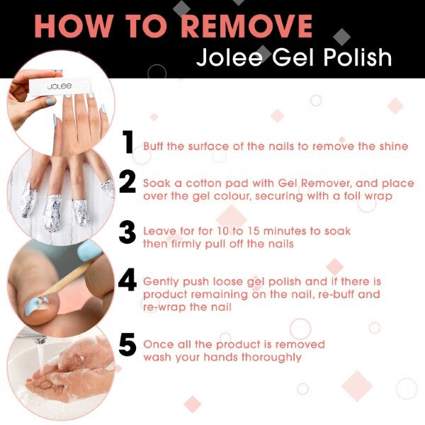 JoLee No Wipe Clear Top Coat for Gel Nail Polish 10ml