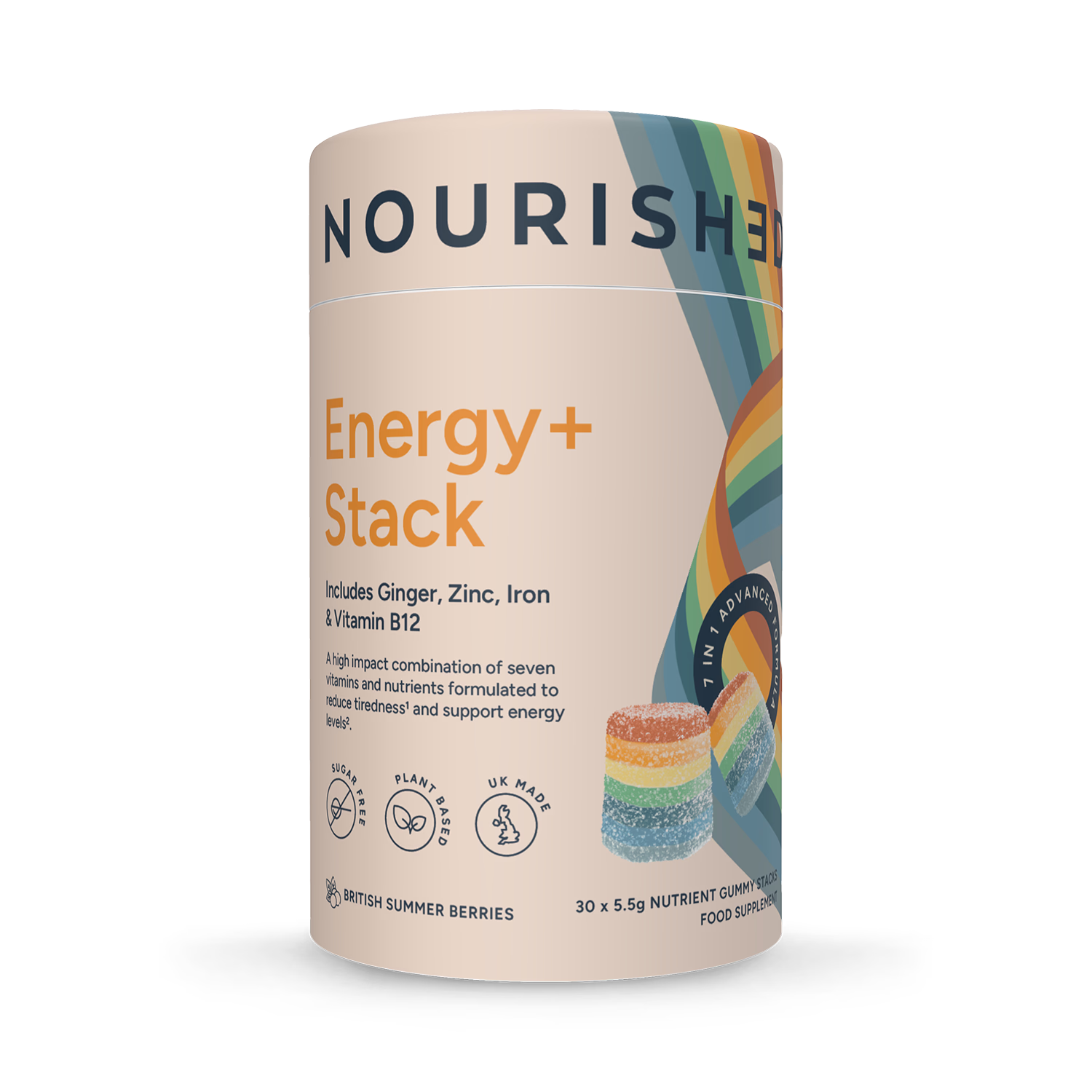 Nourished Revive+ nutrient stacks gummies 30 count (British brand)
