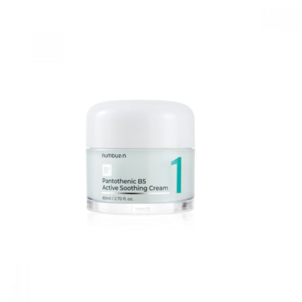 Numbuzin No.1 Pantothenic Soothing Cream 80ml, imported from the UK