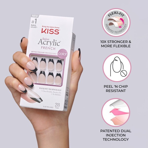 DNR Kiss French nails 28 piece set - British product