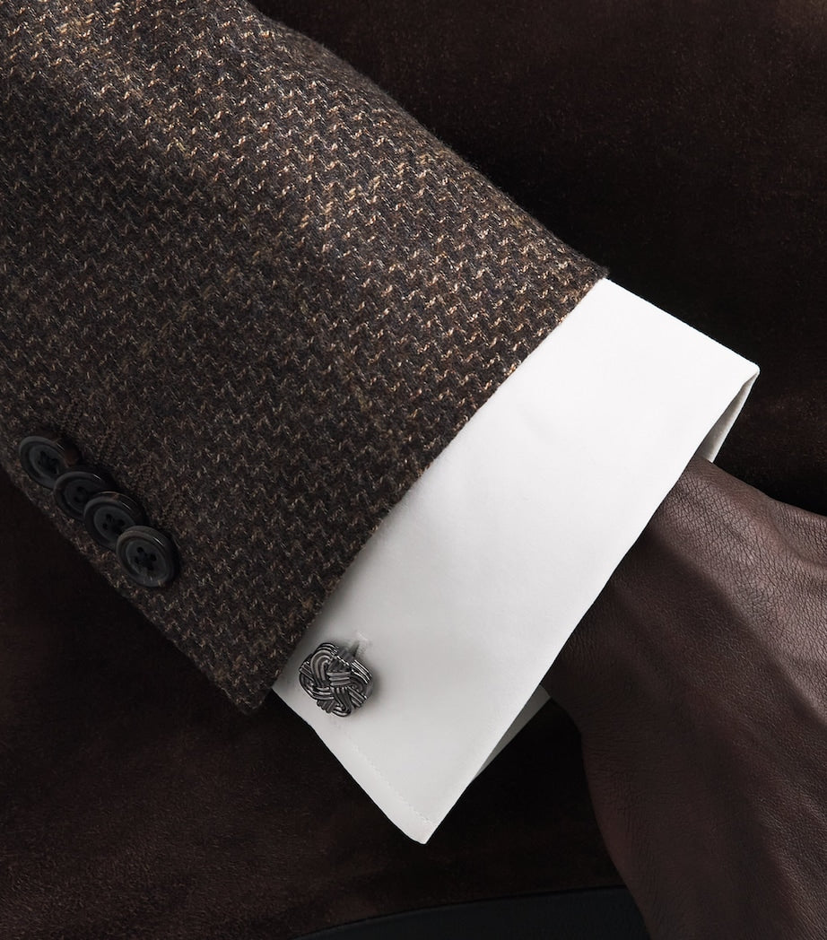 Tateossian Quad Knot Cufflinks metal 1.6cm, UK version