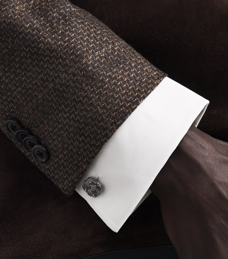 Tateossian Quad Knot Cufflinks metal 1.6cm, UK version