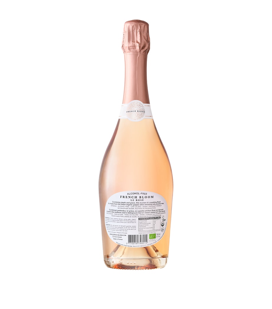 French Bloom alcohol-free sparkling rosé wine 75cl - British product