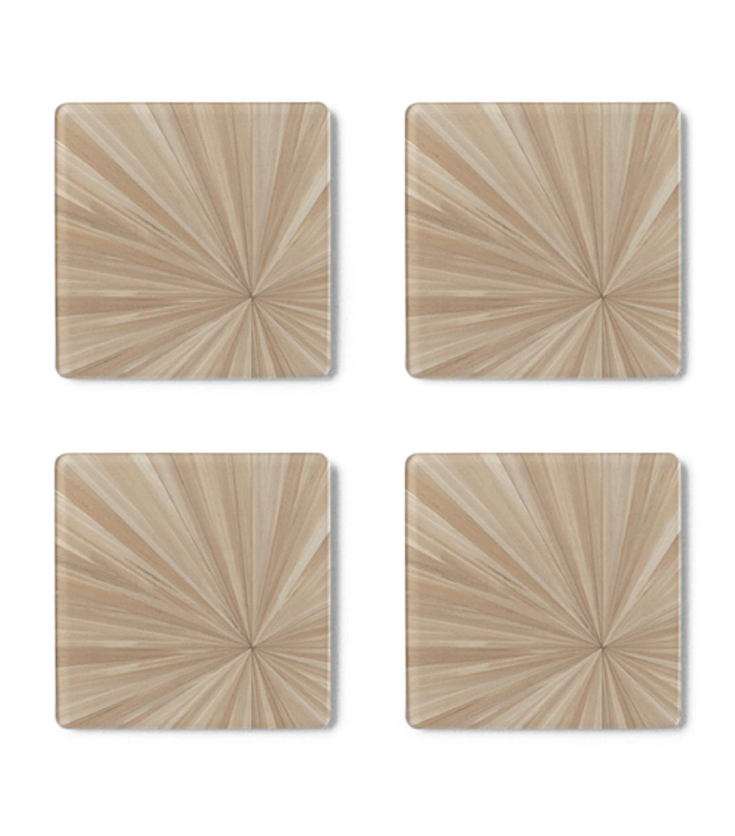 Hestia Soleil Square Coasters set of 4, UK version