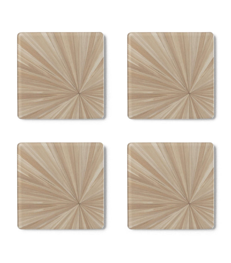Hestia Soleil Square Coasters set of 4, UK version