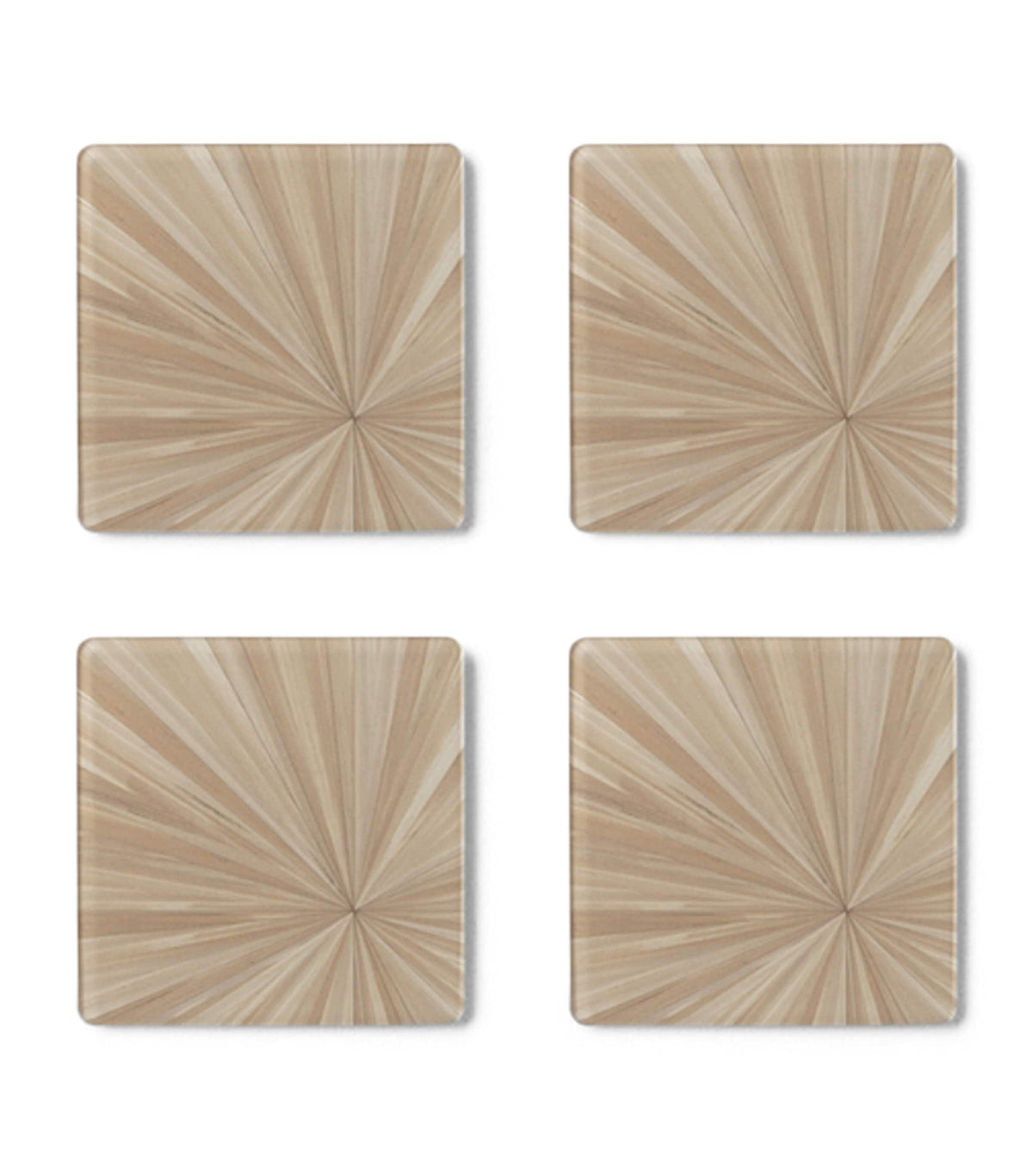 Hestia Soleil Square Coasters set of 4, UK version