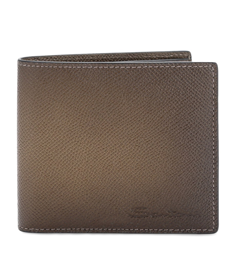 Santoni leather ombré bifold wallet - British product