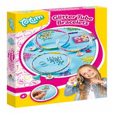 Totum Glitter Tube Bracelets craft kit with plastic diamonds, UK version