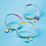 Totum Glitter Tube Bracelets craft kit with plastic diamonds, UK version