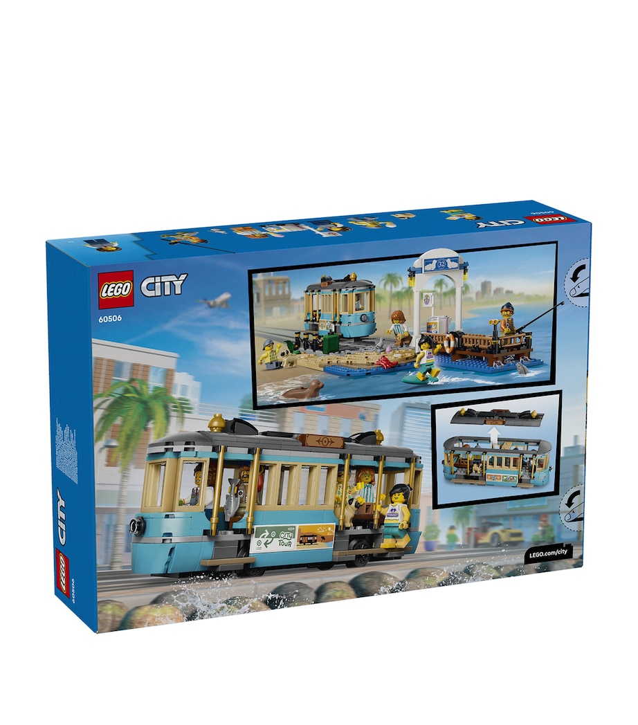 LEGO City Classic Beach Tram train toy set 60506, imported from the UK
