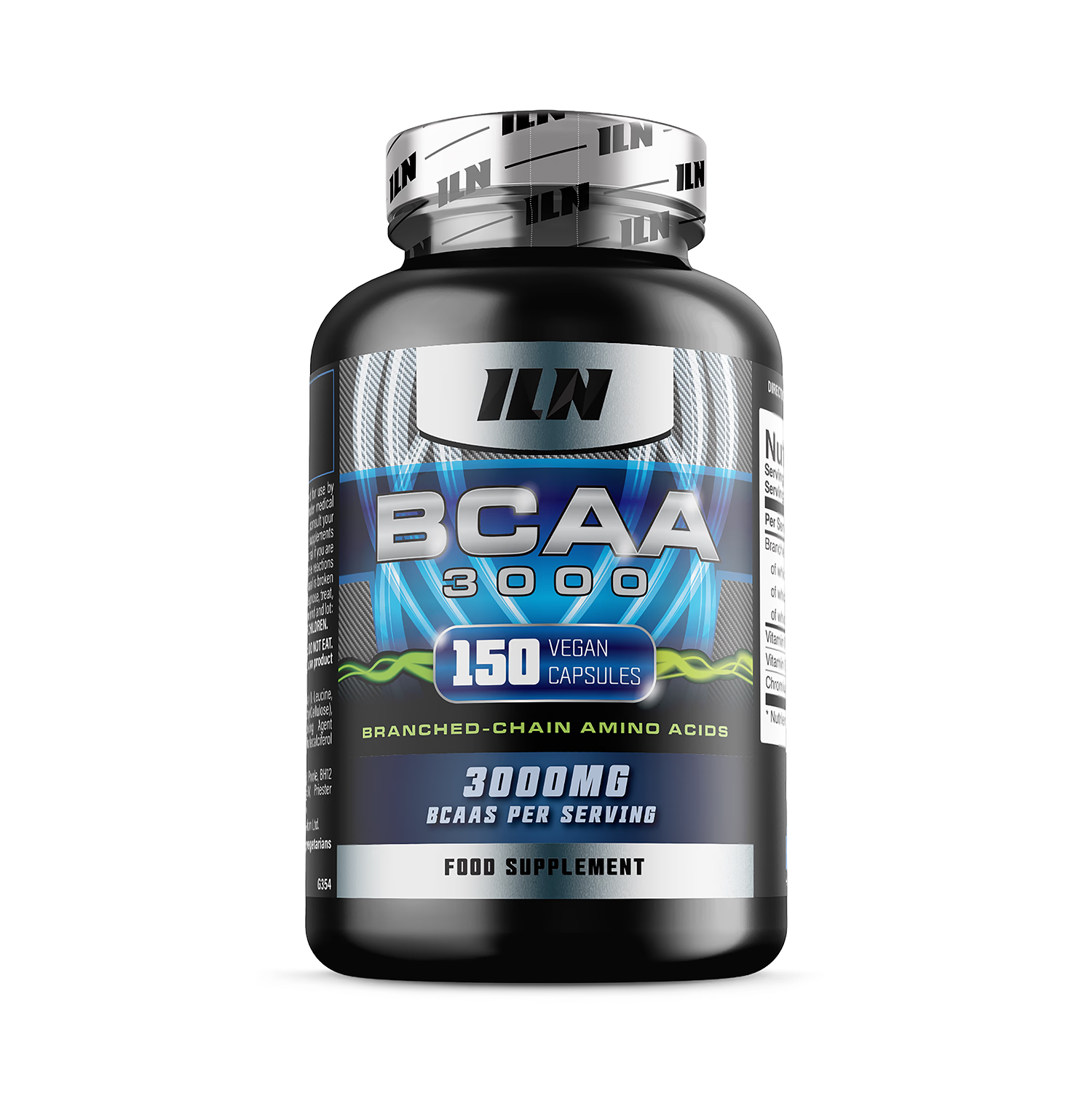 Iron Labs BCAA capsules 3000mg 150 vegetarian capsules, UK version