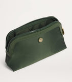Harrods small nylon wash bag leather trims UK version