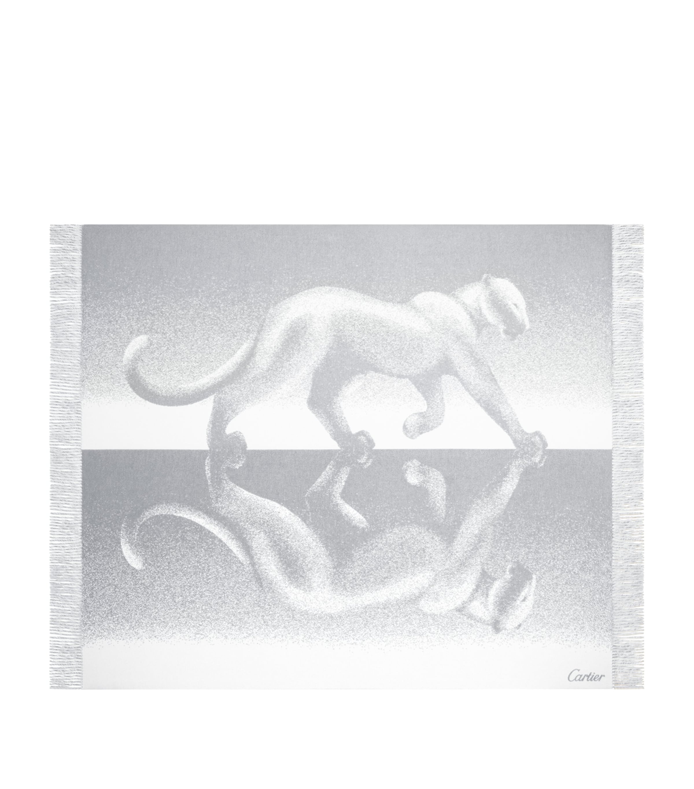 Cartier cashmere throw with Panthère de Cartier print 190cm x 140cm - British product