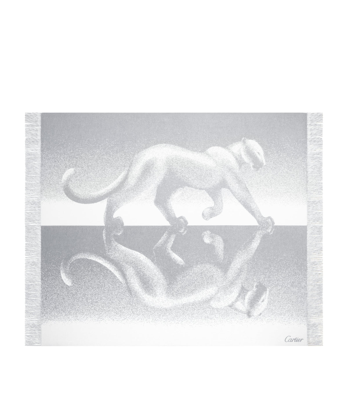 Cartier cashmere throw with Panthère de Cartier print 190cm x 140cm - British product