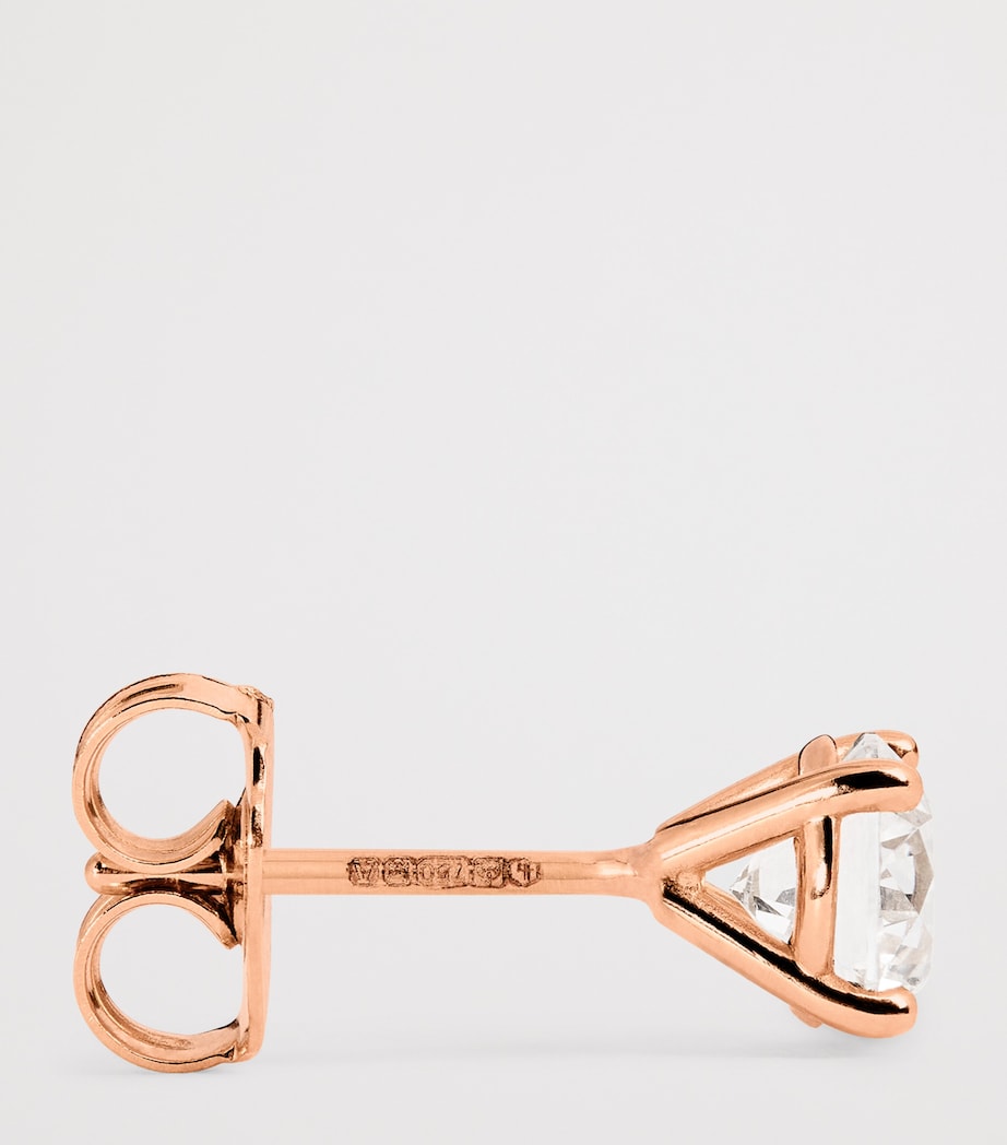 Harrods rose gold diamond stud earrings, UK version