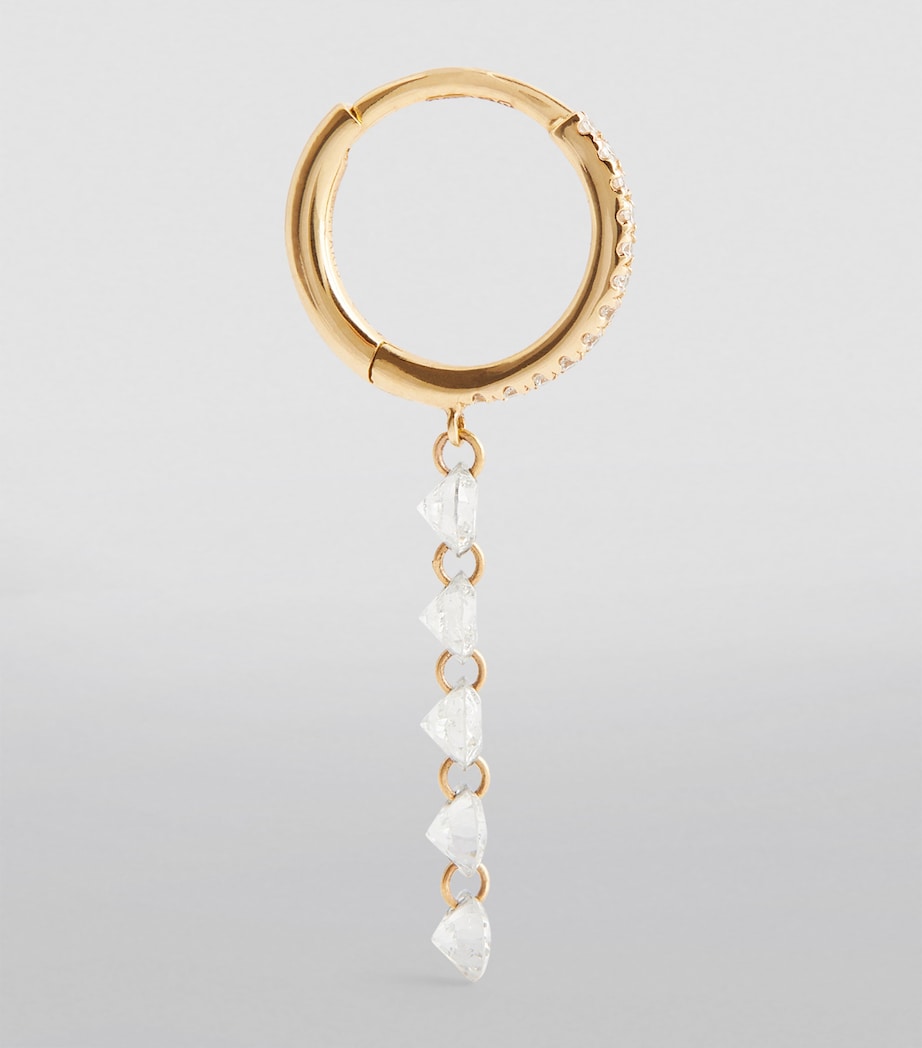 Persée yellow gold diamond single earring, UK version