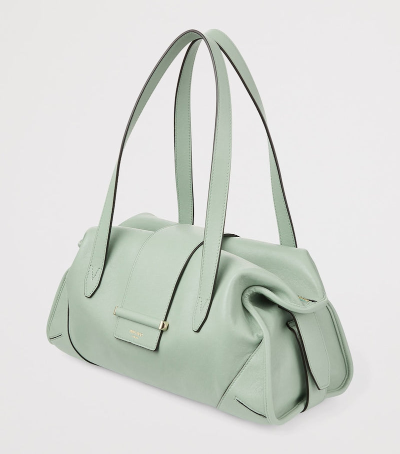 Jimmy Choo medium leather bar holdall bag (British brand)
