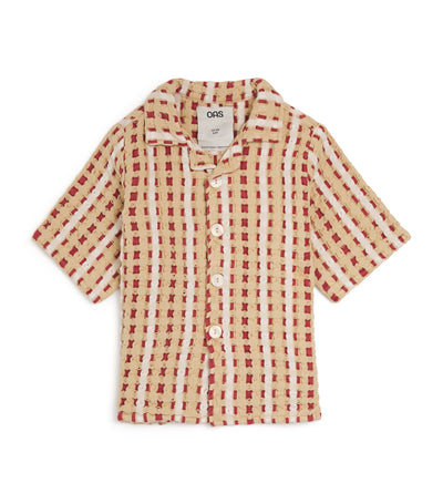 Harrods OAS Cotton Waffle Weave Lano Nicaro Shirt (4-12 Years)- Buy online at McGrocer