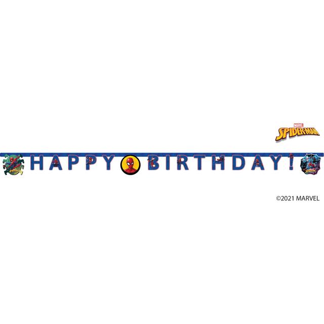 Spiderman Happy Birthday Banner Miscellaneous M&S   