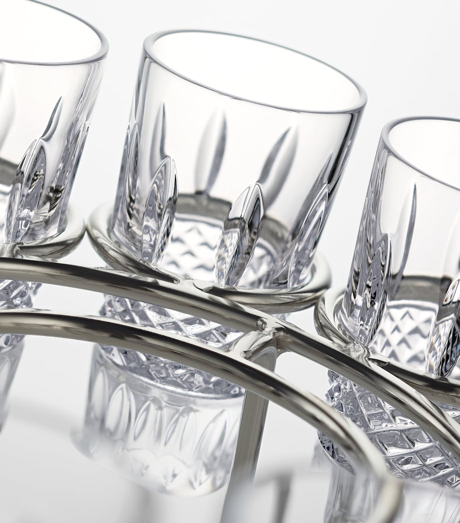 Waterford Crystal Mastercraft vodka set, 12 shot glasses and chiller (British brand)
