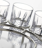 Waterford Crystal Mastercraft vodka set, 12 shot glasses and chiller (British brand)
