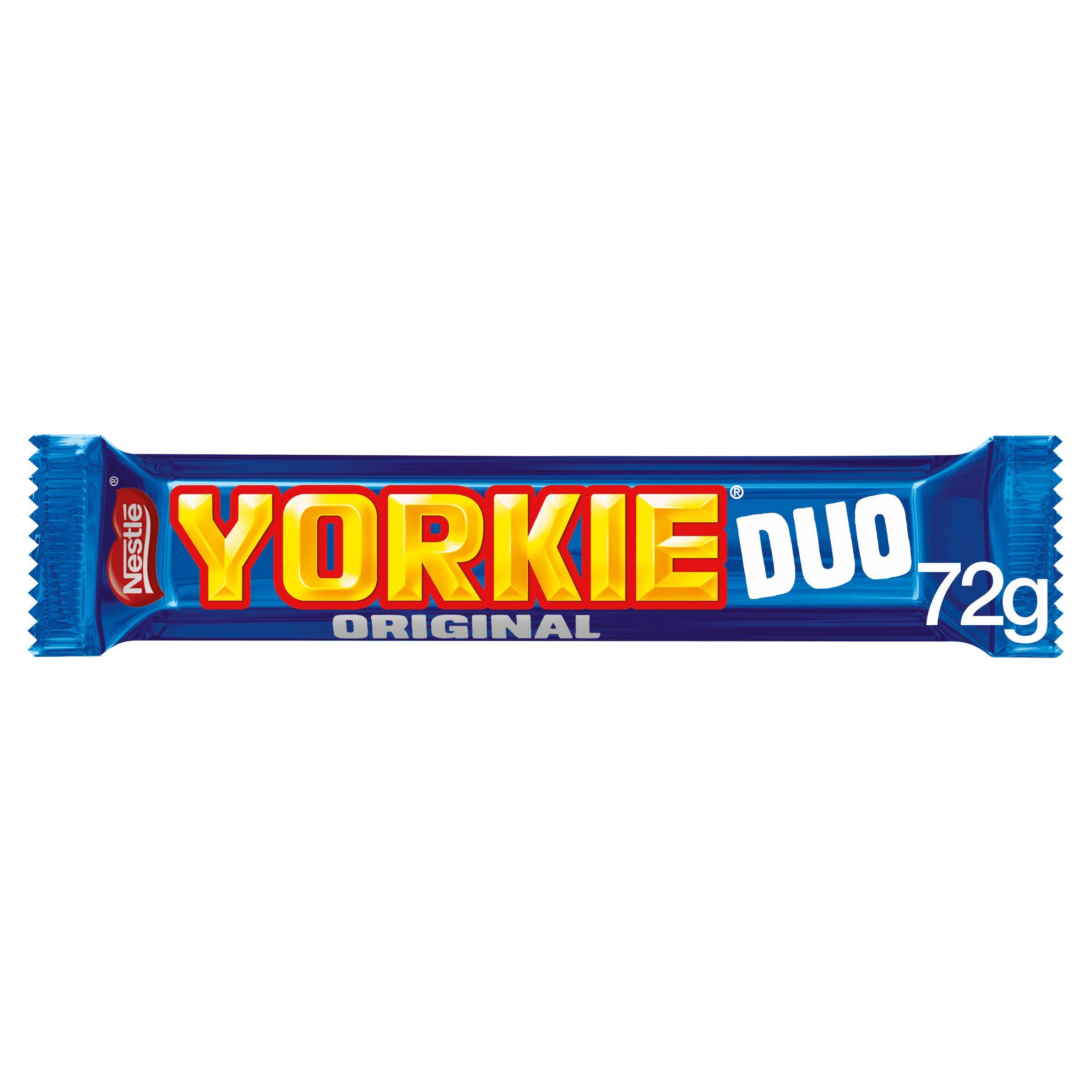 Yorkie Duo Chocolate Bar 72g Single bar chocolate Sainsburys   