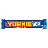 Yorkie Duo Chocolate Bar 72g Single bar chocolate Sainsburys   