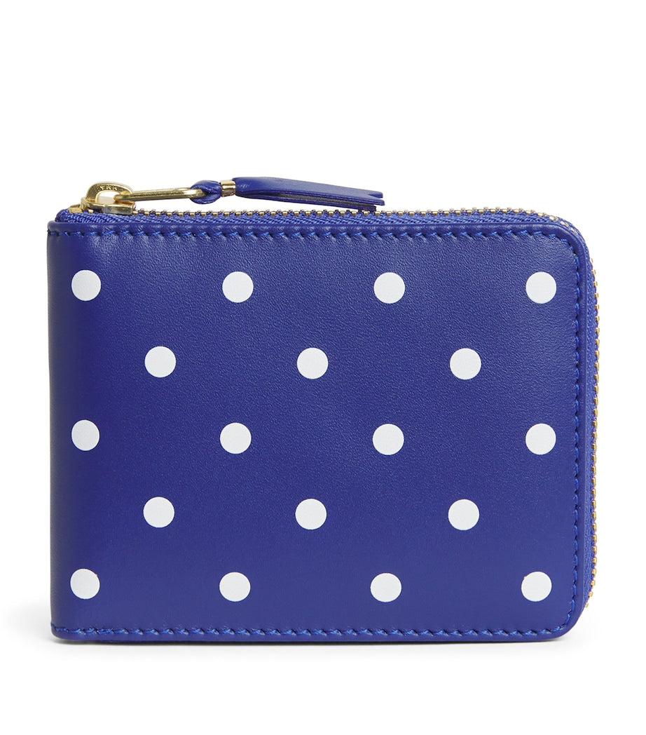 Comme des Garçons wallet polka-dot zipped (British brand)
