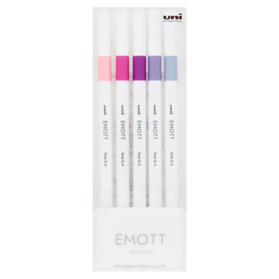 ASDA uni-ball EMOTT 0.4 Fine Line Pens 5 Pack- Buy online at McGrocer