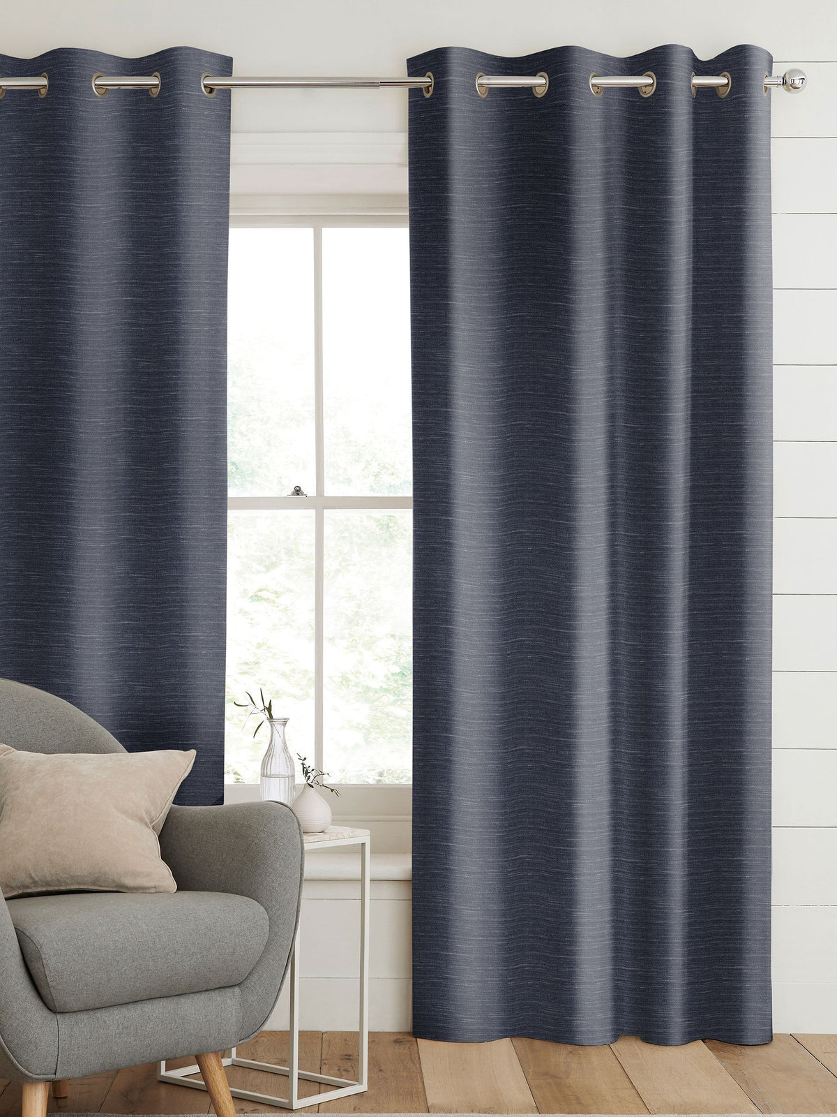 ستائر Voyage Maison Jasper indigo blue مصممة حسب الطلب، مستوردة من المملكة المتحدة