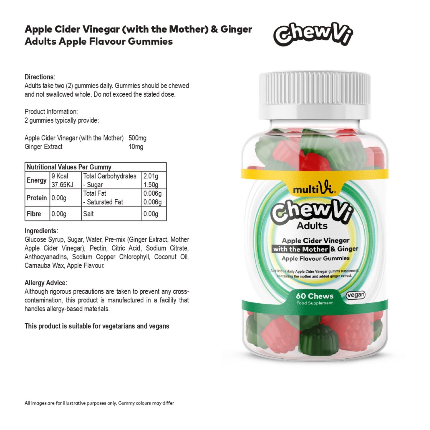 Multivi ACV with the Mother and Ginger gummies, UK version