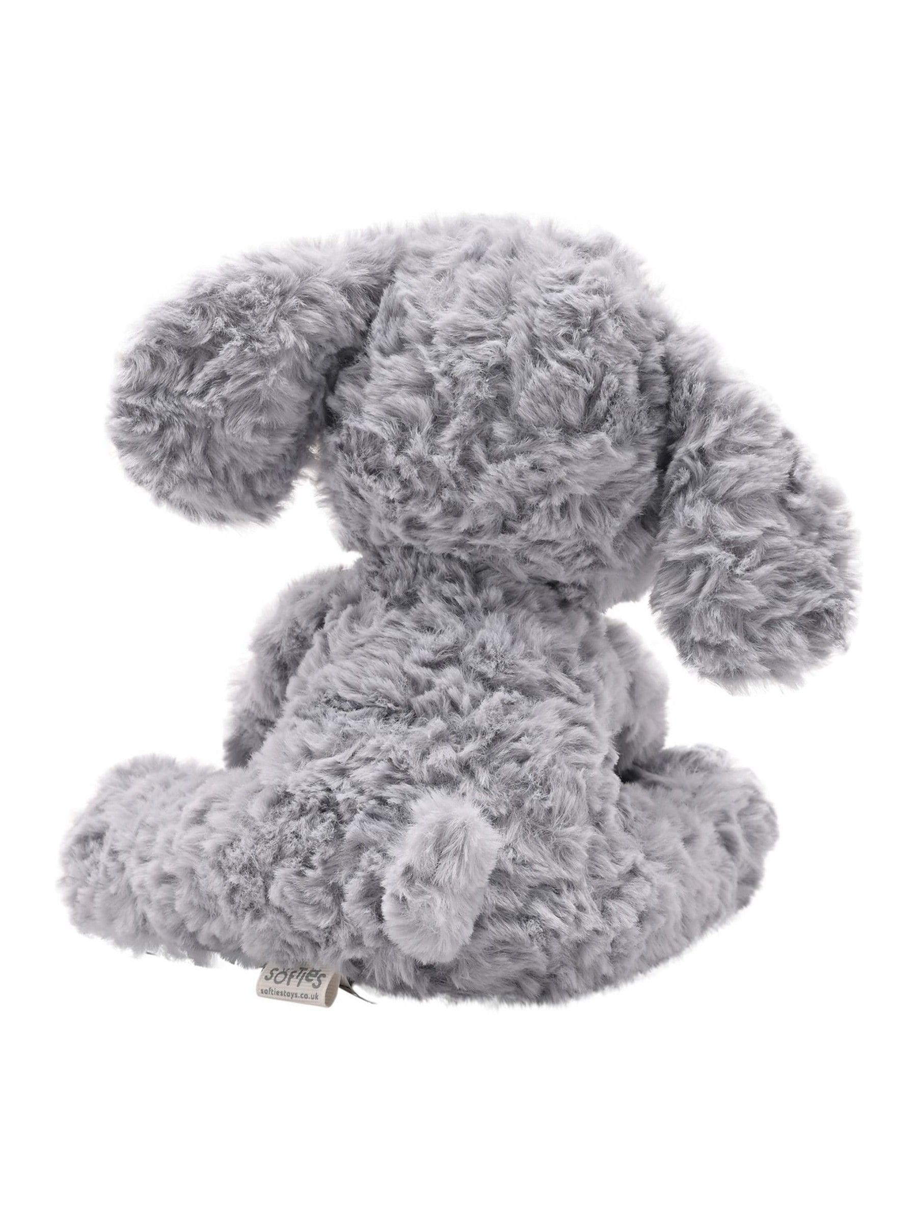 Widdop plush sitting grey elephant toy 26cm - British product