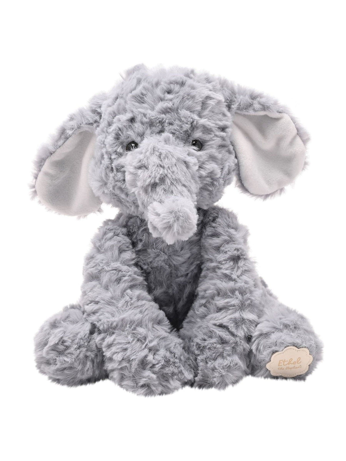 Widdop plush sitting grey elephant toy 26cm - British product