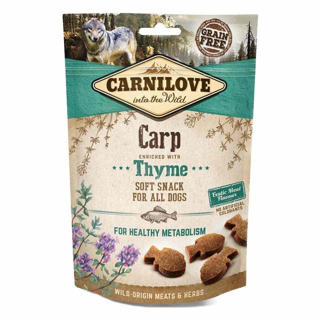 Carnilove Carp with Thyme Semi Moist Dog Treats   200g