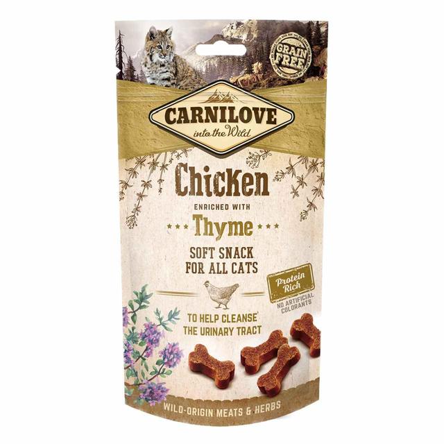 Carnilove Chicken with Thyme Semi Moist Cat Treats   50g