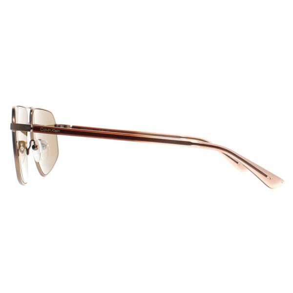 Calvin Klein gold men's aviator sunglasses, imported from the UK