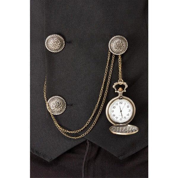 Smiffys pocket fob watch with chain, imported from the UK