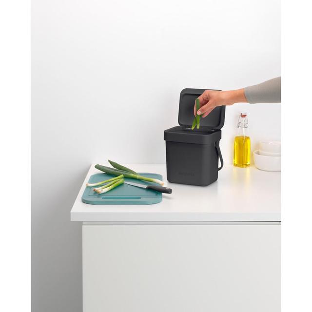 Brabantia 3 Litre Grey Sort & Go Waste Bin