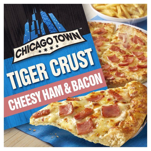 Chicago Town Tiger Crust Cheesy Ham & Bacon Pizza   315g GOODS M&S   