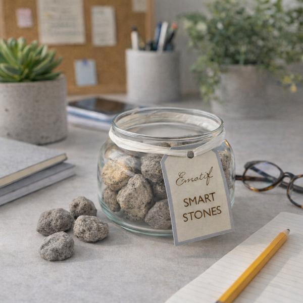 CorinCraft Smart aromatherapy lava stones in jar - British product
